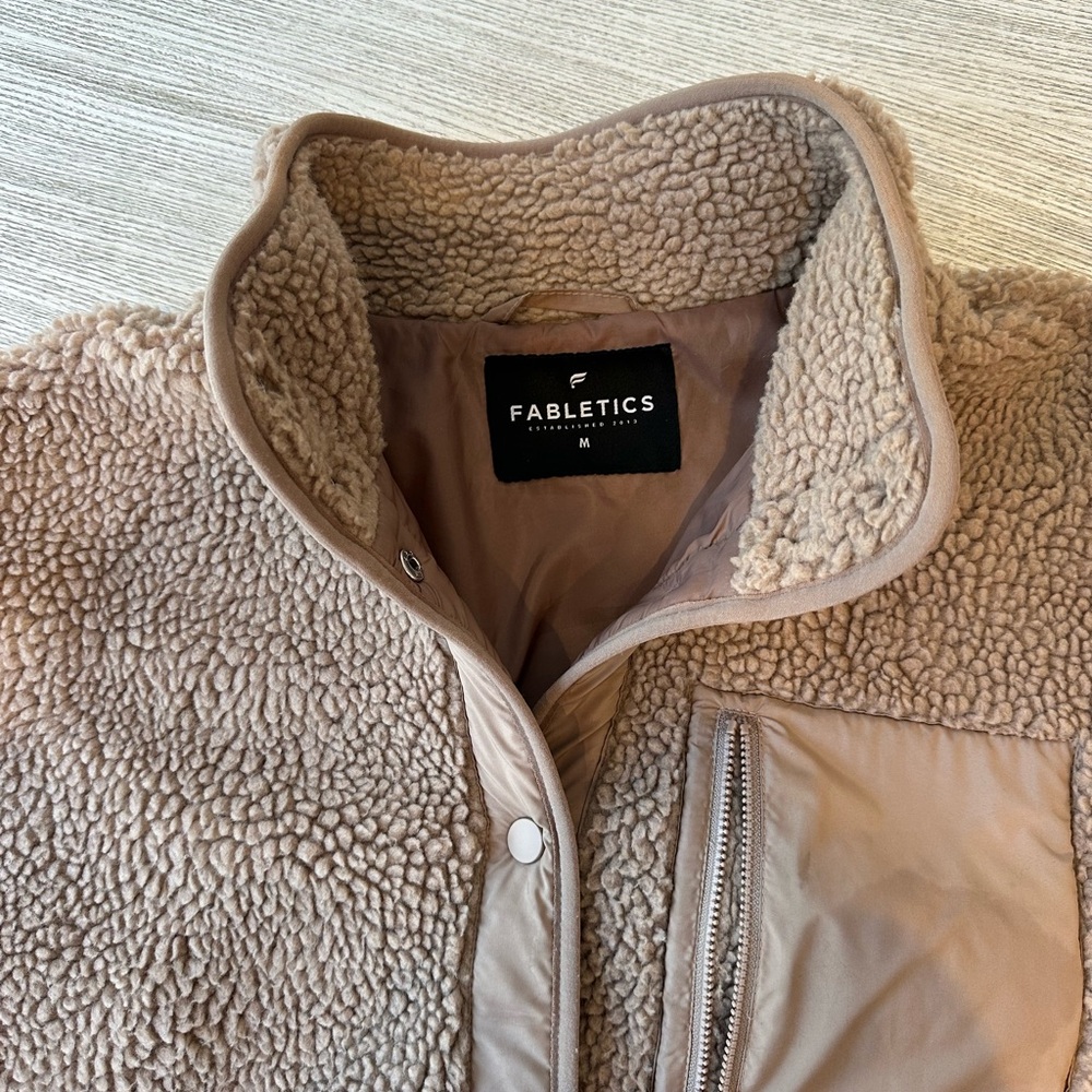 Fabletics Brown Puffer Jacket - image 2